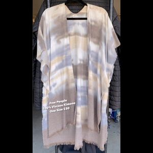 Free People Viscose Kimono
